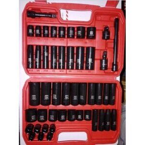 New 3/8" Drive Impact Socket Set SAE and Metric (5/16"- 3/4", 8-22mm) 48pcs